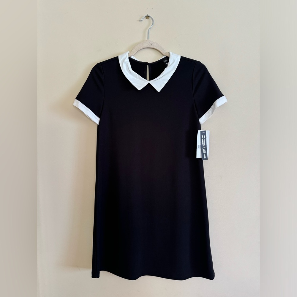 Design Lab Lord & Taylor Black and White Mini Dress